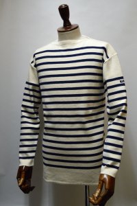 FILEUSE D'ARVOR BASQUE SHIRT Brest Made in France フィールズダルボー バスクシャツ ブレスト ヴィンテージリブ ECRU×MARINE