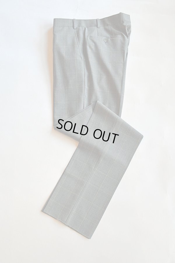 画像1: Bernard Zins Windowpane  pantalon ベルナール ザンス ウインドーペン パンタロン トラウザーズ　　