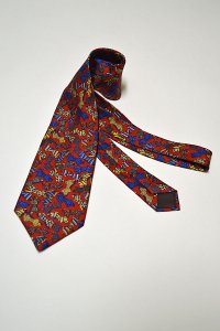 1970'S〜1980'S Vintage LANVIN Silk Print Tie ヴィンテージランバンネクタイ 