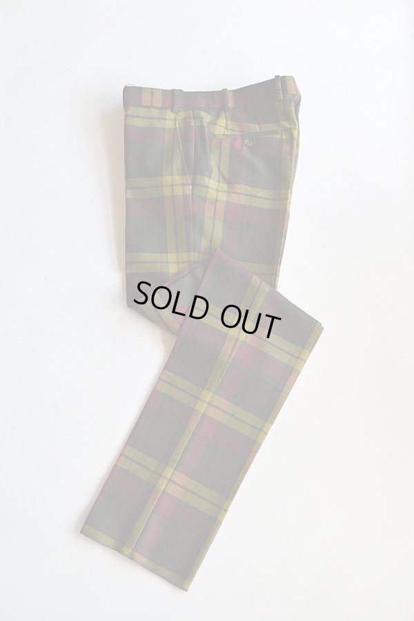 画像1: Bernard Zins Tartan Check pantalon ベルナール ザンス タータンチェック パンタロン トラウザーズ　　 