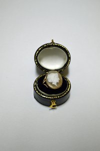 1900's Victorian antique cameo rings 9ct アンティークカメオリング