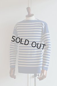 FILEUSE D'ARVOR BASQUE SHIRT Brest Made in France フィールズダルボー バスクシャツ ブレスト ヴィンテージリブ INDIGO × ECRU 