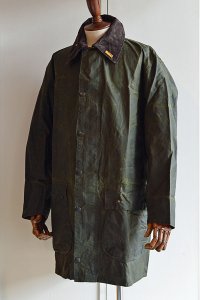 1980s〜90s デッドストック ヴィンテージバブアー ボーダー 3ワラント オイルドジャケット オーバーコート 40 Vintage Barbour Border 3Warrant Oiled Jacket 