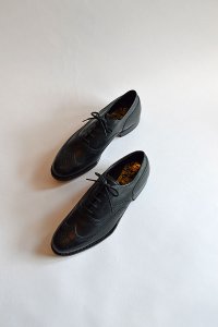 1970s デッドストック ジョンストンアンドマーフィー アリストクラフト フルブローグ 黒 Dead Stock Johnston＆Murphy Crown Aristocraft Made in USA  Wing Tip