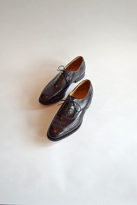 デッドストック ジョンストンアンドマーフィー オプティマ フルブローグ ボルドー 8.5D Dead Stock Johnston＆Murphy Optima Made in USA  Wing Tip