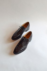 デッドストック ジョンストンアンドマーフィー オプティマ フルブローグ ボルドー 10B Dead Stock Johnston＆Murphy Optima Made in USA  Wing Tip