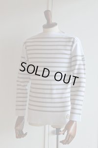 カネル バスクシャツ ミッドシップ ヴィンテージリブ フランス製 Kanell industriel BASQUE SHIRT Midship Made in France BLANC × BIS
