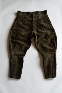1900s〜10s アンティークハンティングジョッパーズ 太畝コーデュロイ フランス製 Antique Hunting Jodhpurs Trousers French Heavy Corduroy Made in France