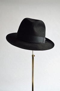 デッドストック ヴィンテージボルサリーノ ビーバーフェルトハット 黒 ブルックスブラザーズ社特注品 Deadstock Vintage Borsalino Beaver Felt Hat Exclusively Made For Brooks Brothers