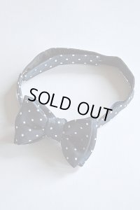 オリジナルシルクボウタイ ネイビードット フランス製 Original Bowtie Made in France Navy Dot