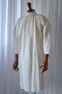1890s〜1900s フレンチアンティークリネンロングシャツファーマーズシャツAntique French Linen Long Shirts Farmer's  