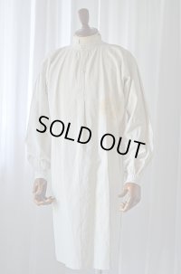 1890s フレンチアンティークリネンロングシャツファーマーズシャツAntique French Linen Long Shirts Farmer's  