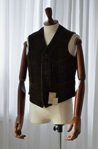 1910s〜20s デッドストック アンティーク フレンチ ウエストコート コーデュロイ antique French Waistcoat Corde Deadstock