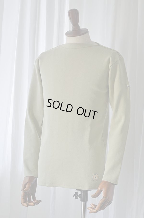 画像1: カネル バスクシャツ ミッドシップ ヴィンテージリブ フランス製 Kanell industriel BASQUE SHIRT Midship Made in France PISTACHE