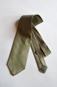 シャルベ シルクタイ ブロックチェック Charvet Silk Tie Made in France