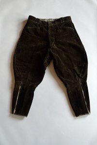 1930s〜40s ヴィンテージハンティングジョッパーズ  コーデュロイ Vintage Hunting Jodhpurs Trousers French Corduroy Made in France