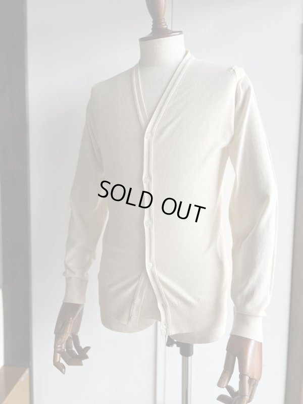 画像1: ジョンスメドレー カーディガン シーアイランドコットン 30ゲージ JOHN SMEDLEY WHITCHURCH