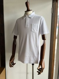 サンスペル リヴィエラポロシャツ 白 Sunspel Riviera Polo Shirt 