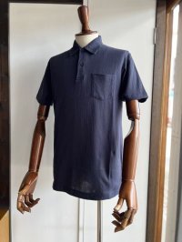サンスペル リヴィエラポロシャツ  ネイビー Sunspel Riviera Polo Shirt 