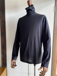サンスペル タートルネック 黒 Sunspel