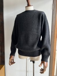 コムアーチ ハンドフレーム クルーネックセーター チャコール4色ミックス Comm.arch. Hand Framed Crew Neck Sweater Dark.Mosaics