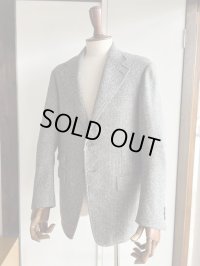 ディーシーホワイト ヘリンボーンツイード ハッキングジャケット D.C. WHITE Herringbone Tweed Hacking Jacket