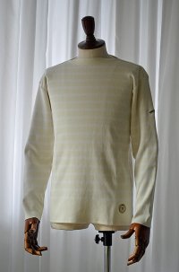 カネル バスクシャツ ミッドシップ ヴィンテージリブ フランス製 Kanell industriel BASQUE SHIRT Midship Made in France VANILLE × LAIT