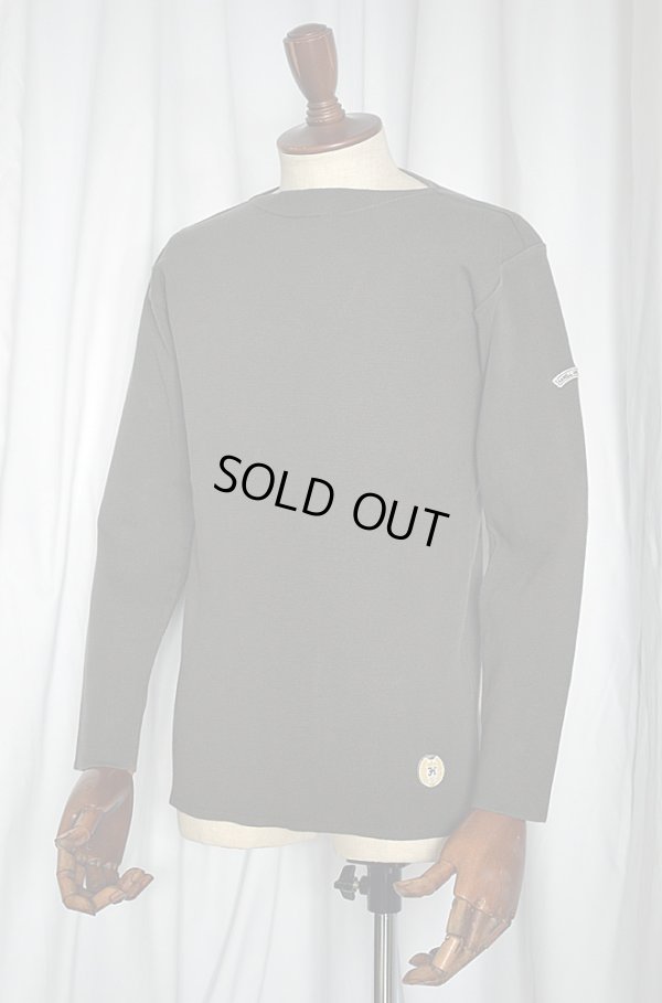 画像1: カネル バスクシャツ ミッドシップ ヴィンテージリブ フランス製 Kanell industriel BASQUE SHIRT Midship Made in France MIDNIGHT