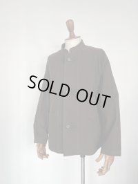 ハバーサック コットンフランネルスタンドカラージャケット チャイナデザイン ブラウン Haversack 