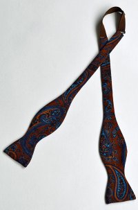 1970'S〜1980'S ヒルディッチ&キーパリ ボウタイ シルク Hilditch & Key Paris Silk Bow Tie