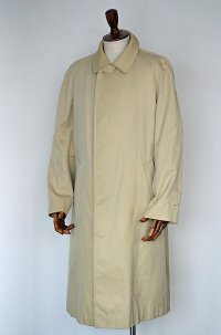 1980s アクアスキュータム ステンカラーコート ベージュ アクア5 英国王室御用達 Aquascutum Balmacaan Coat Special Made For Madelios