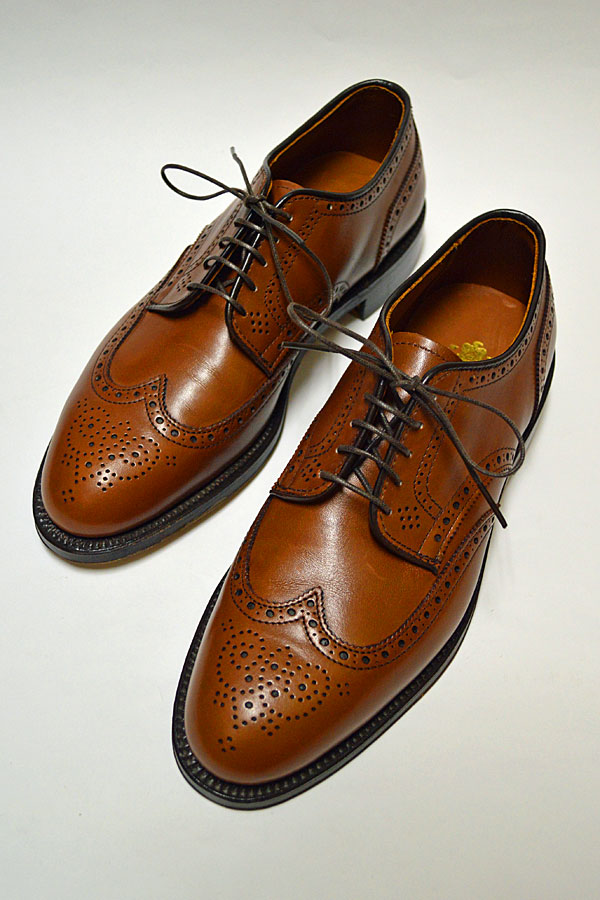 オールデン ウィングチップ 966 アバディーンラスト Alden Wing Tip バーニッシュドカーフ 7D - ピイスクラシック