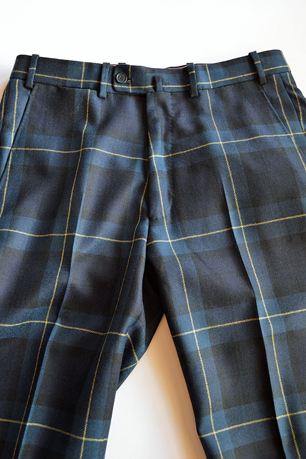 Bernard Zins Tartan Check pantalon ベルナール ザンス タータン