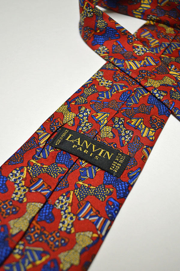 1970'S〜1980'S Vintage LANVIN Silk Print Tie ヴィンテージランバンネクタイ