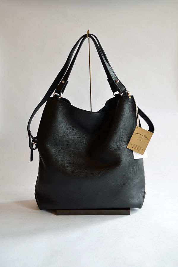 画像1: Charles et Charlus Leather Bag Touquet Made in France シャルル エ シャルリュス 
