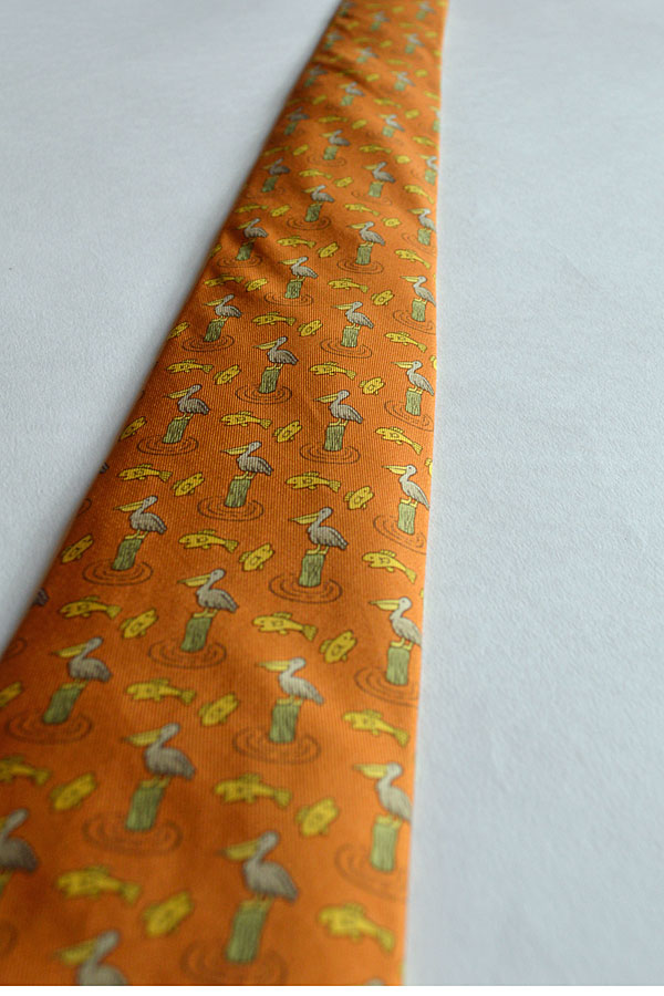 1970'S Vintage Hermes Silk Print Tie ヴィンテージエルメスネクタイ ...