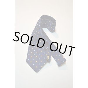 画像: Turnbull&Asser ターンブル＆アッサー ドット ジャガード　ネイビー