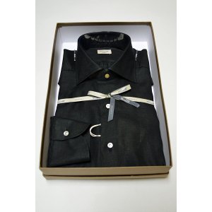 画像: Ciriello チリエッロ リネンシャツ 黒 