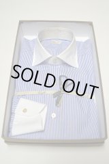 画像: Ciriello チリエッロ ドレスシャツ クレリック ブルーストライプ