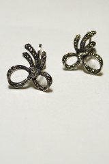 画像: 1930'S ヴィンテージシルバーピアス マルカジット コスチュームジュエリー Made in England  