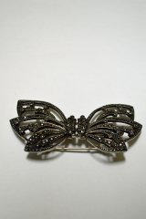 画像: 1920'S ヴィンテージシルバーマルカジットブローチ ドレスクリップ コスチュームジュエリー Made in England 