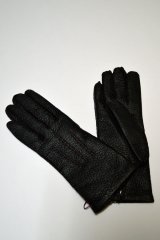 画像: DENTS Peccary Cashmere BLACK デンツ ペッカリー カシミアライニング