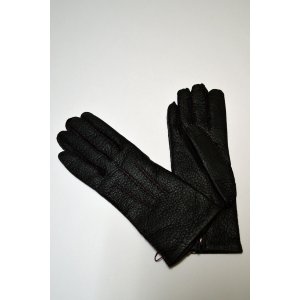 画像: DENTS Peccary Cashmere BLACK デンツ ペッカリー カシミアライニング