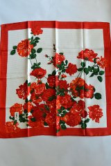 画像: Dead Stock 80s Yves Saint Laurent Foulards ヴィンテージスカーフ Rose