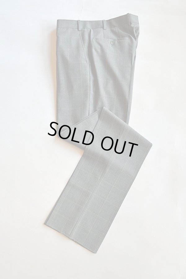 画像1: Bernard Zins Windowpane  pantalon ベルナール ザンス ウインドーペン パンタロン トラウザーズ　　