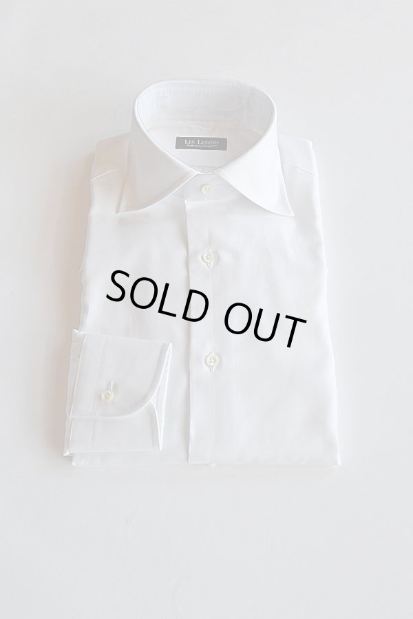 画像1: LES LESTON ROYAL OXFORD SHIRTS 100/2 WIDE COLLAR WHITE