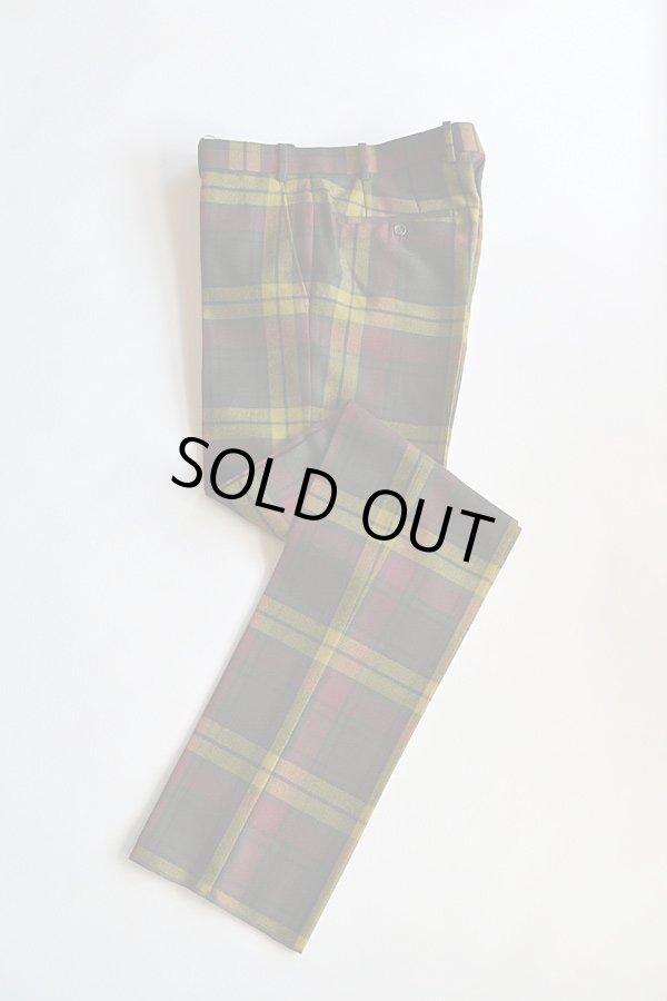画像1: Bernard Zins Tartan Check pantalon ベルナール ザンス タータンチェック パンタロン トラウザーズ　　 