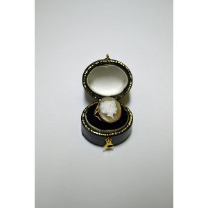 画像: 1900's Victorian antique cameo rings 9ct アンティークカメオリング