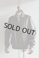 画像:  LE LYS Leather Jacket A2 ルリス こげ茶 Made in France