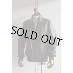 画像:  LE LYS Leather Jacket A2 ルリス こげ茶 Made in France